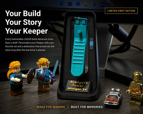 The Keeper System — Personalized LEGO® Brick Separator Display